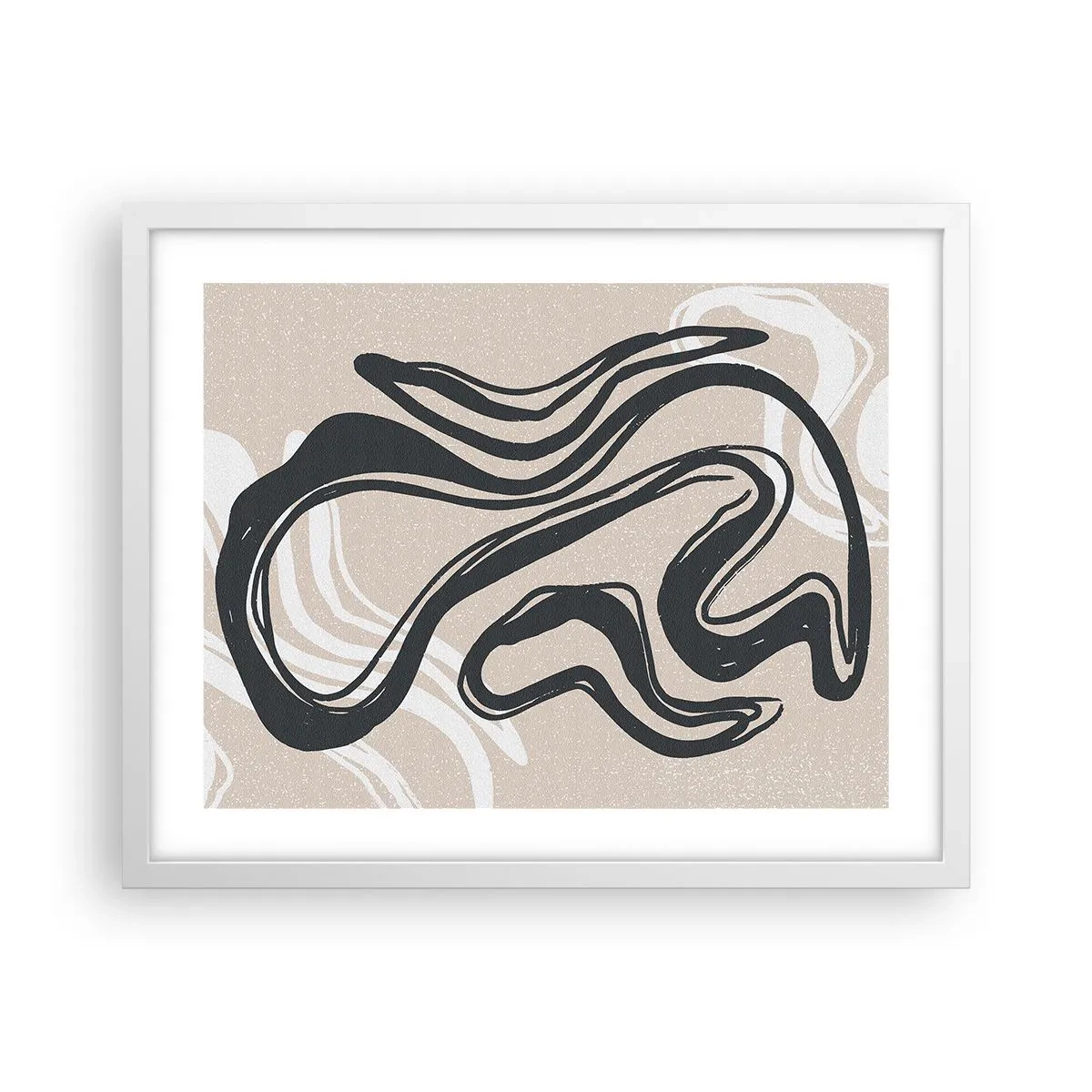 Poster în ramă albă - Expresie multiplicată - 50x40 cm