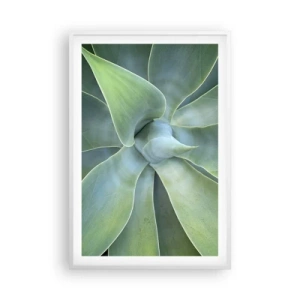 Poster în ramă albă - Nașterea verdeții - 61x91 cm