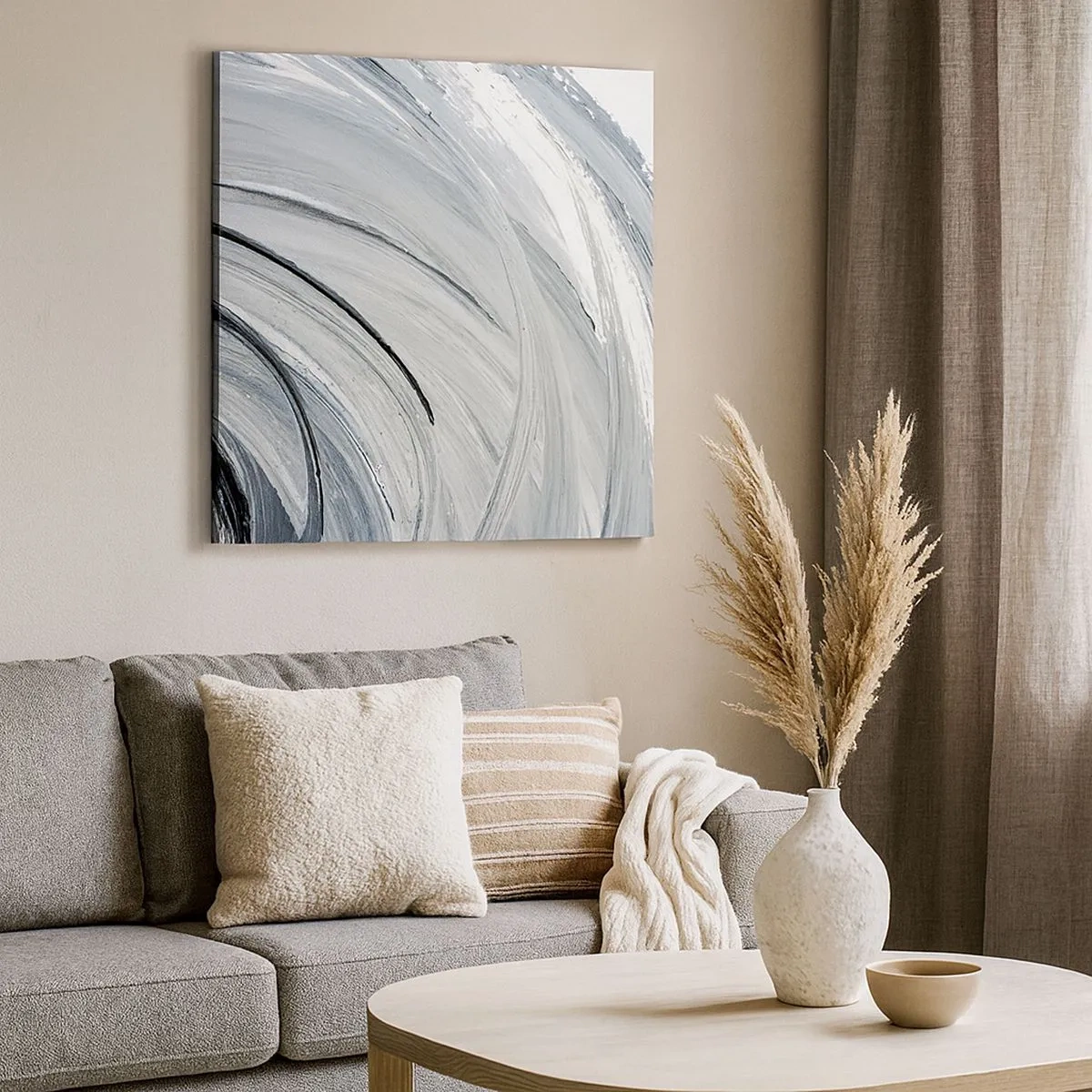 Tablou pe pânză - Compoziție orbitală - 30x30 cm