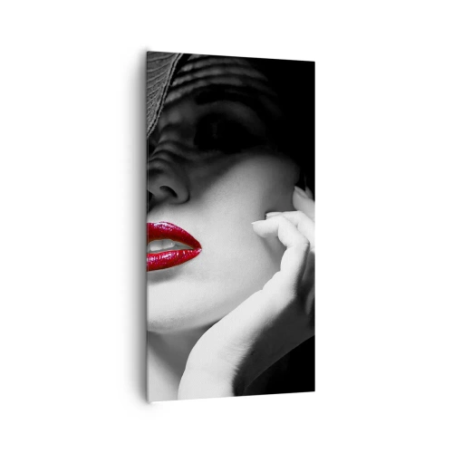 Tablou pe pânză - Studiu în stacojiu - 65x120 cm