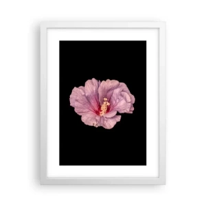 Poster în ramă albă - Direct la inimă - 30x40 cm