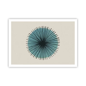 Poster - Radiant pe albastru - 100x70 cm