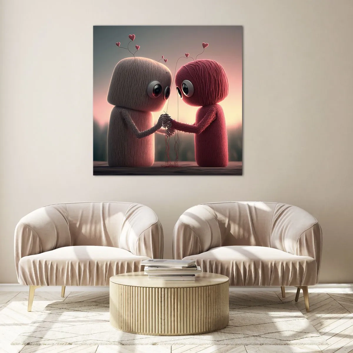 Tablou pe sticlă - Toată lumea are voie să iubească - 30x30 cm