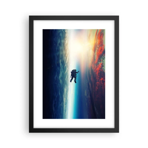 Poster în ramă neagră - Provocând universul - 30x40 cm