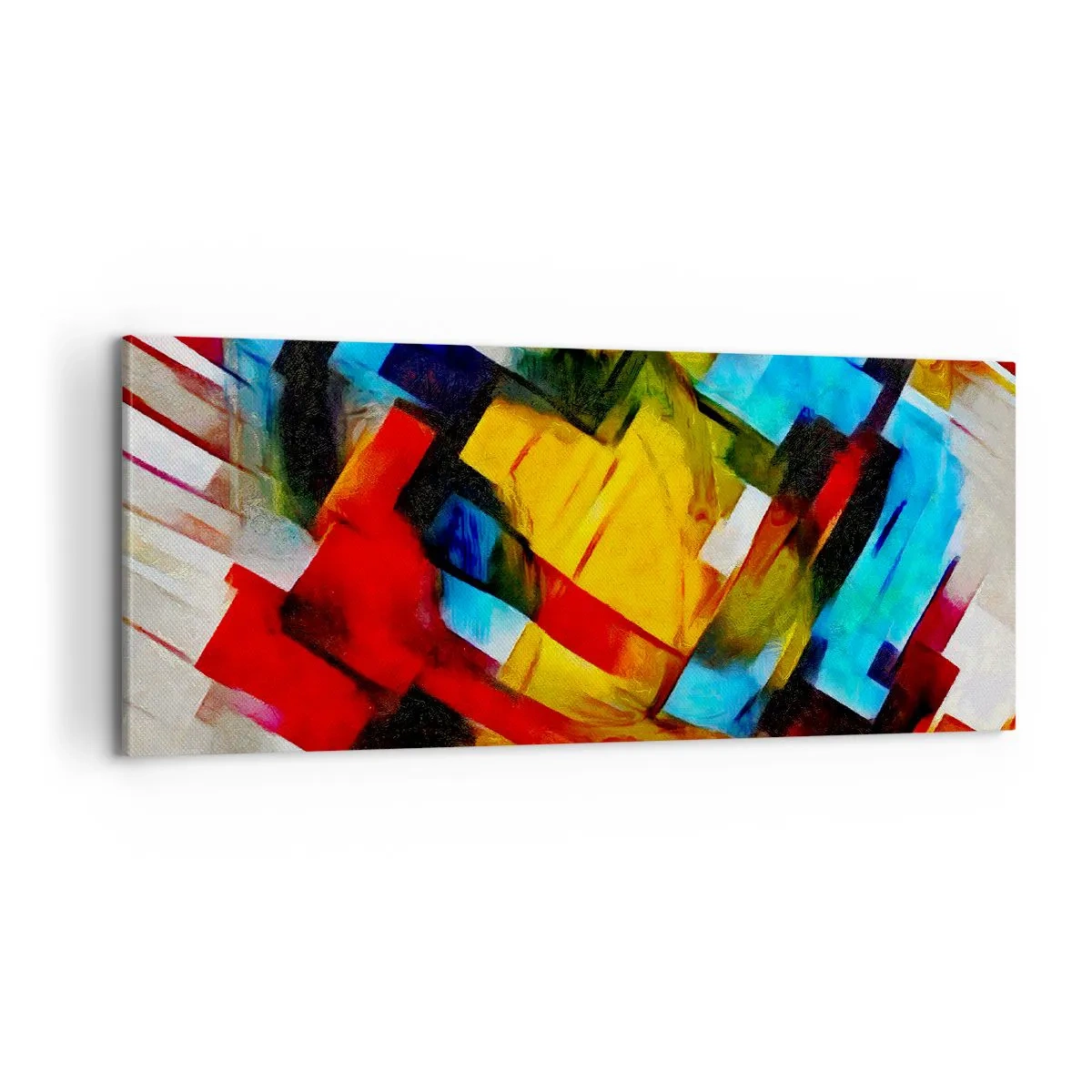Tablou pe pânză - Sandviș multicolor - 100x40 cm