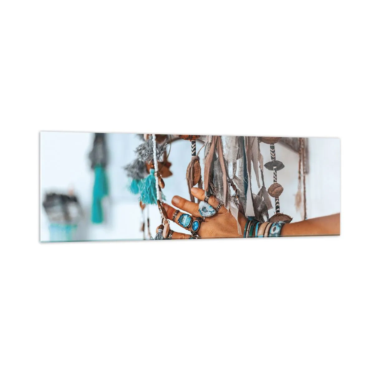 Tablou pe sticlă - Comori locale - 160x50 cm