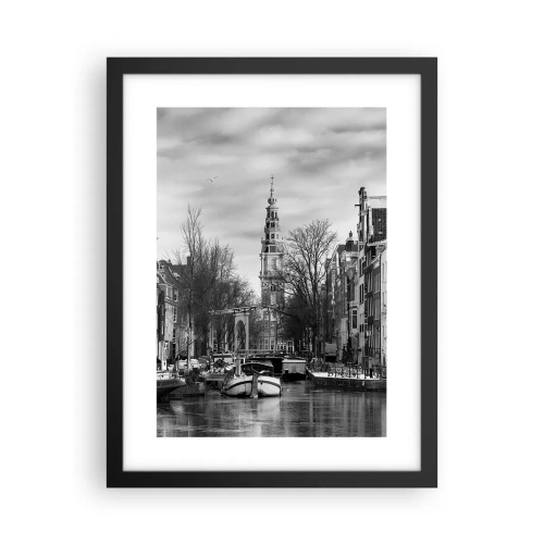 Poster în ramă neagră - Amsterdam vibes - 30x40 cm