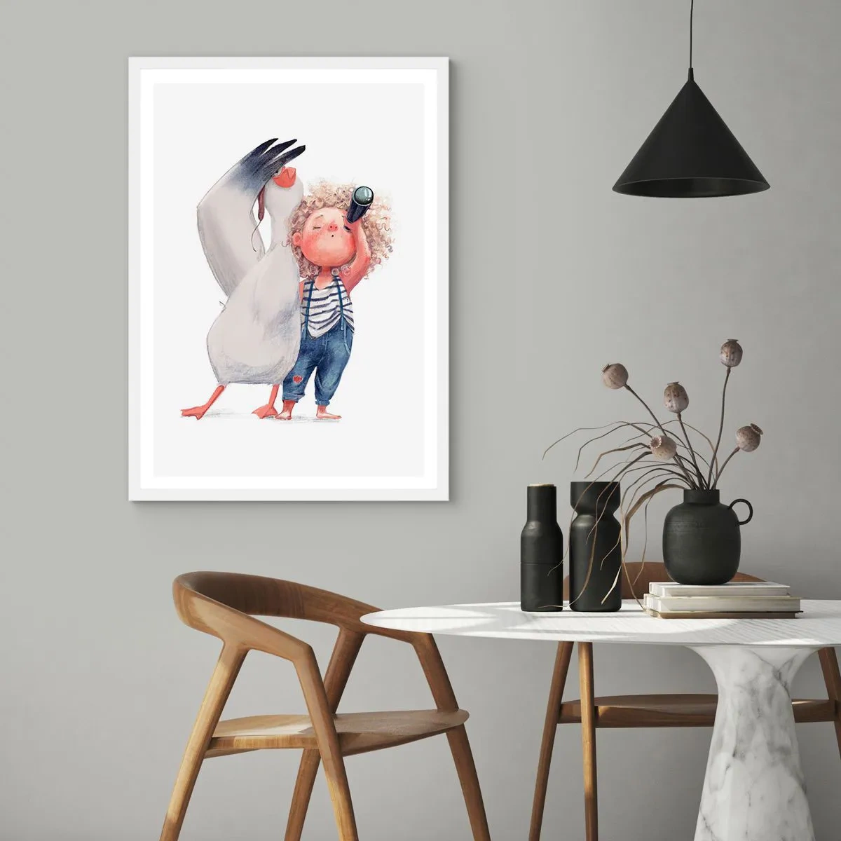 Poster în ramă albă - Un plan pentru o călătorie minunată - 40x50 cm