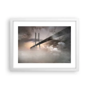 Poster în ramă albă - Lângă un râu care nu există - 40x30 cm