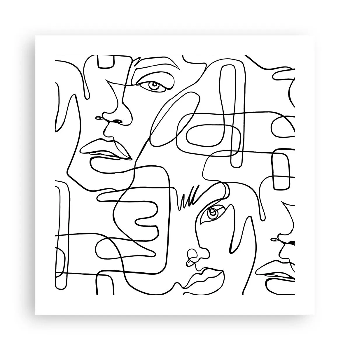 Poster - Într-o încurcătură de emoții - 50x50 cm