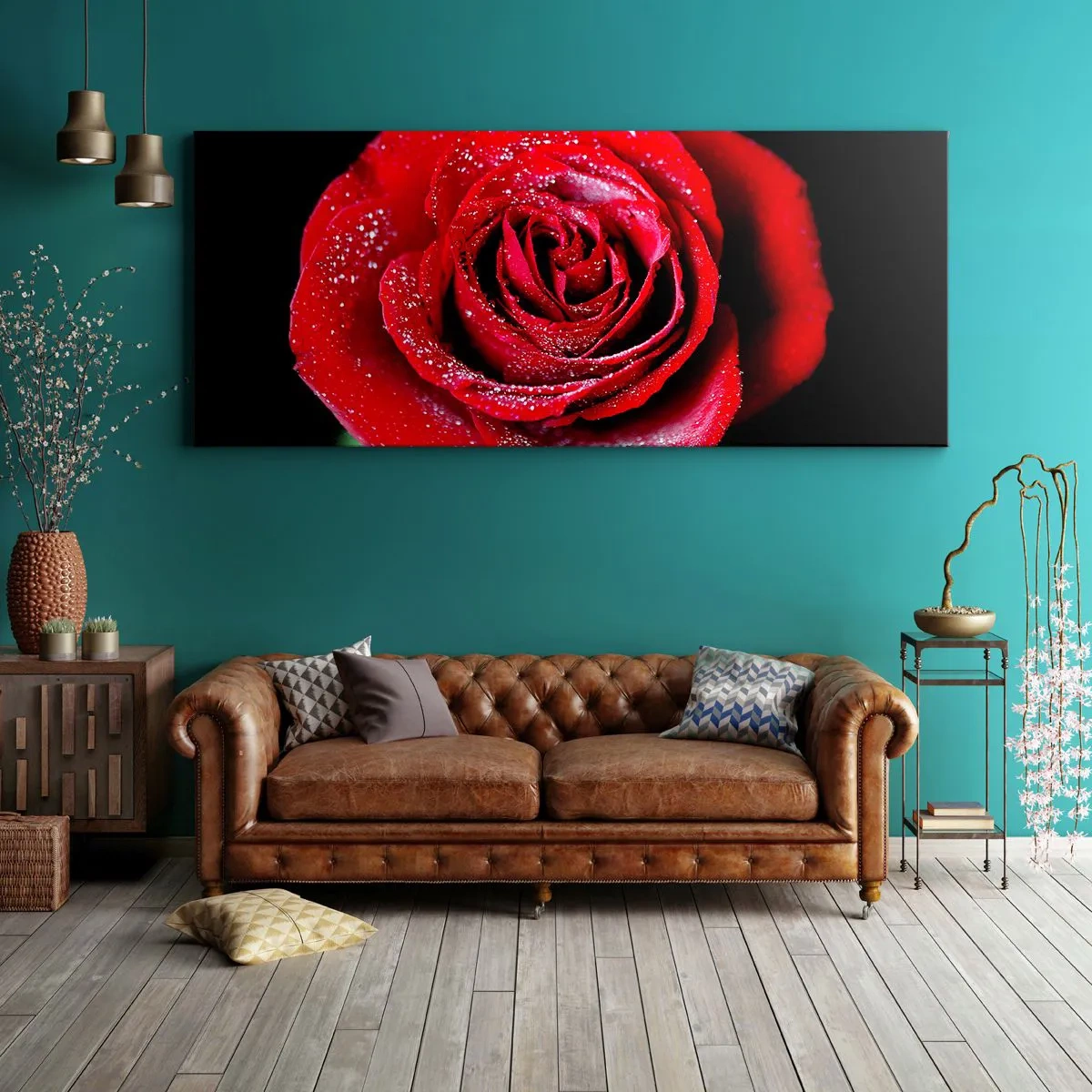 Tablou pe pânză - Pur și simplu dragoste - 160x50 cm