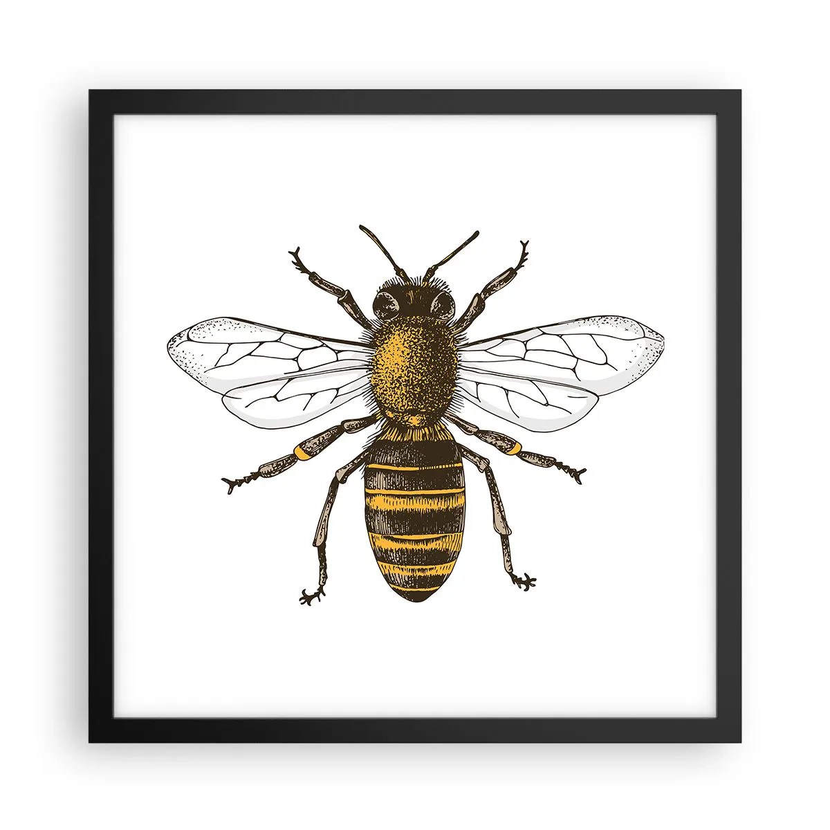 Poster în ramă neagră - Frumoasă și bună - 40x40 cm