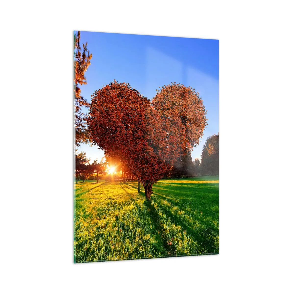 Tablou pe sticlă - Și cum să nu iubești toamna? - 50x70 cm
