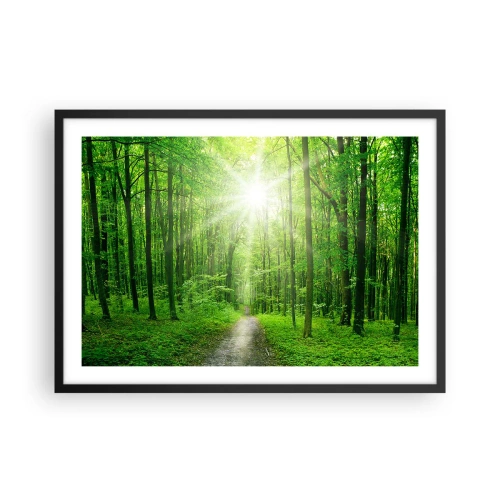 Poster în ramă neagră - Catedrala verde - 70x50 cm