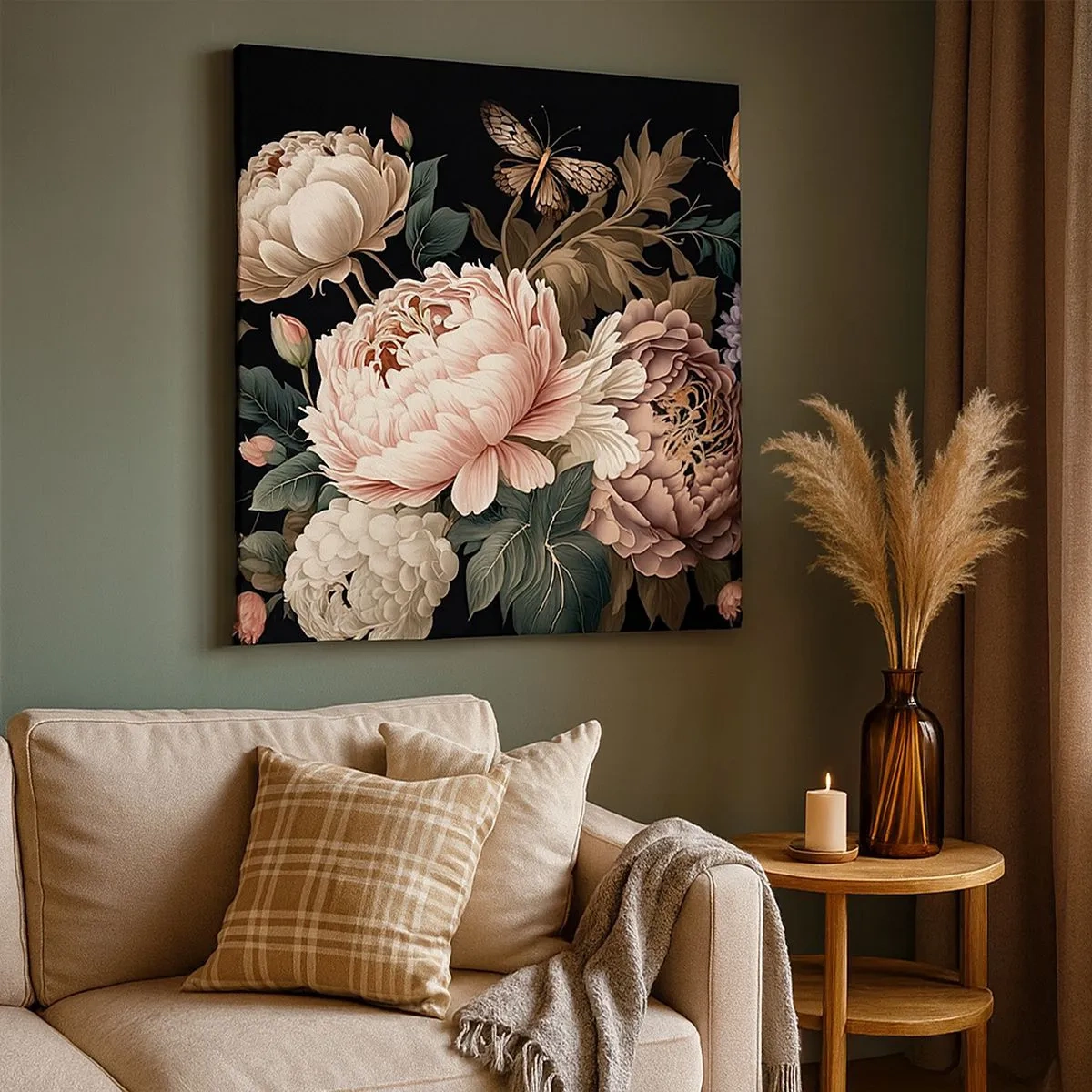 Tablou pe pânză - În stil baroc - 30x30 cm