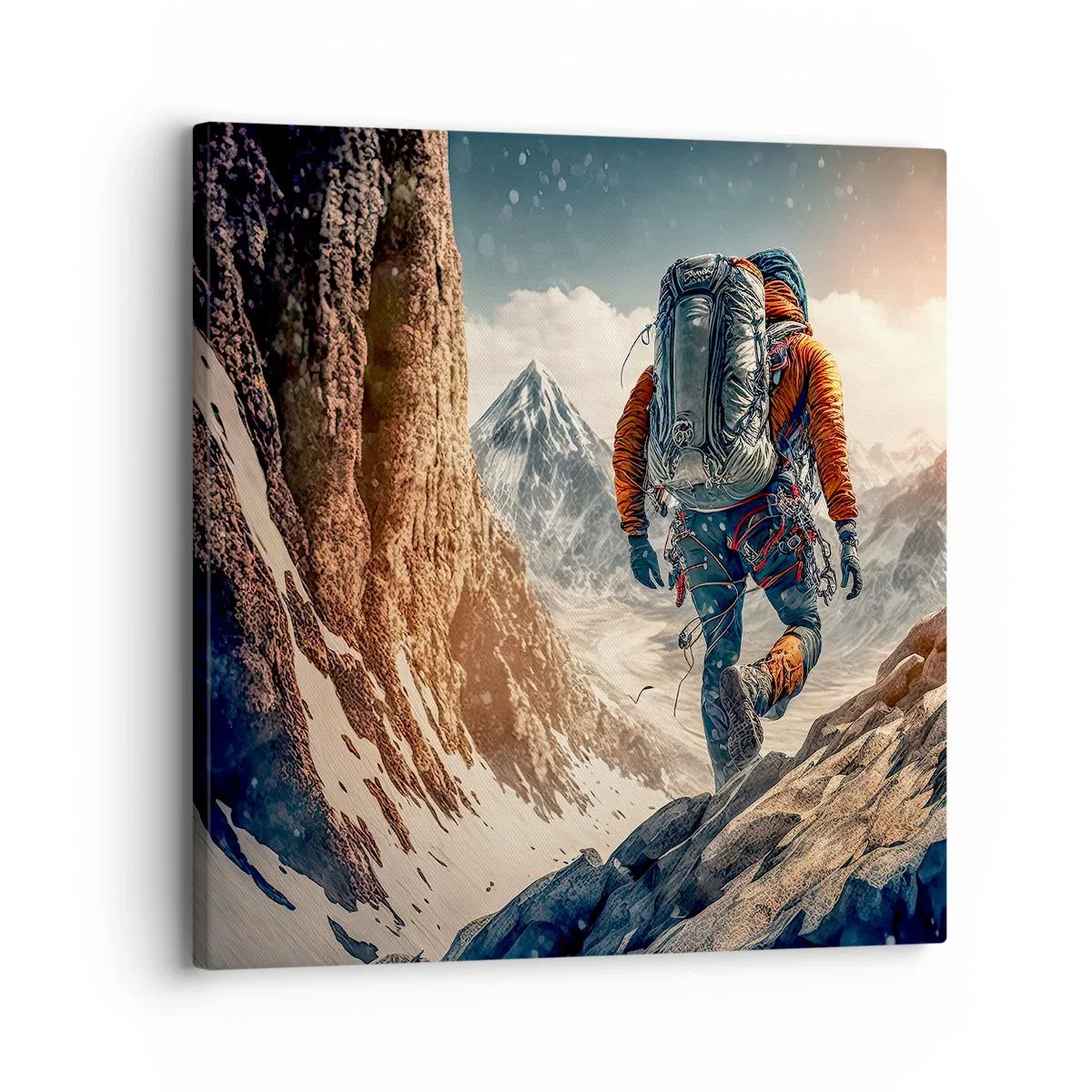 Tablou pe pânză - Războinic singuratic - 30x30 cm