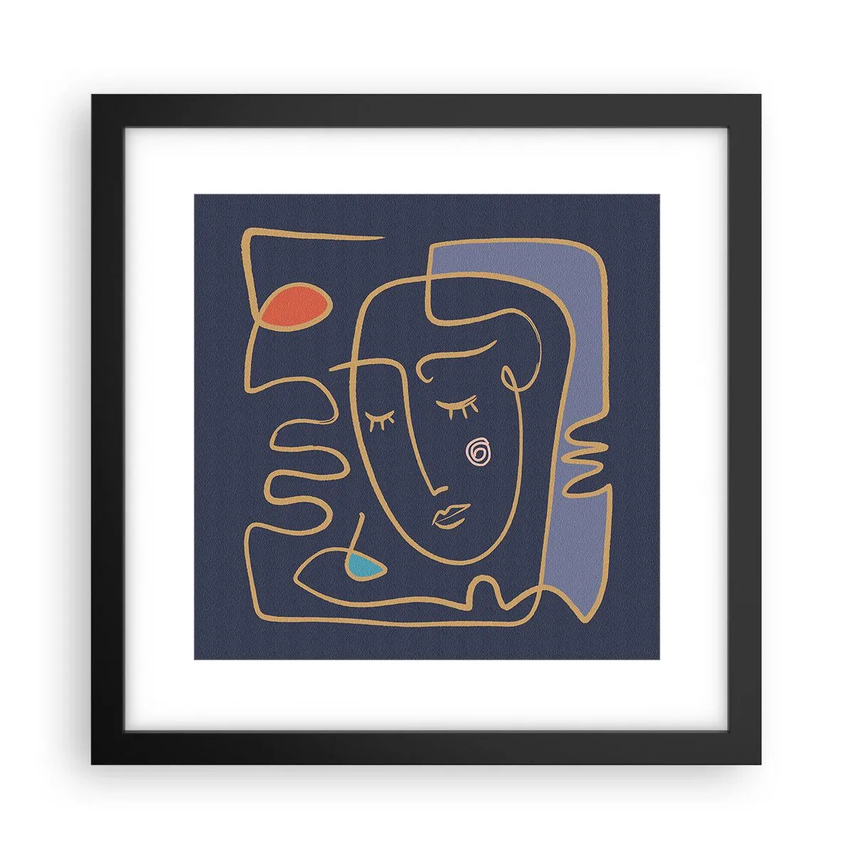 Poster în ramă neagră - În reverie - 30x30 cm