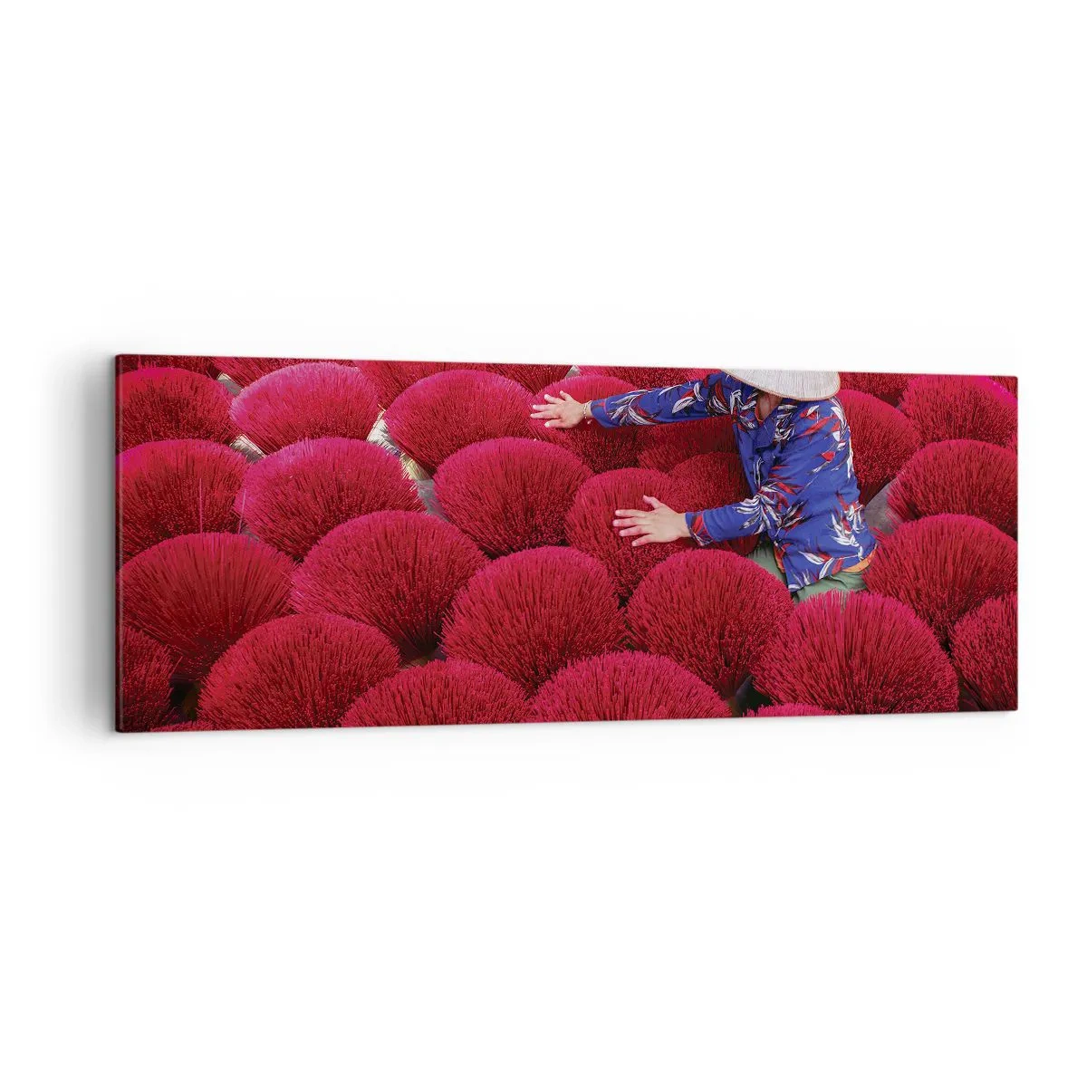 Tablou pe pânză - Într-un câmp de orez - 140x50 cm