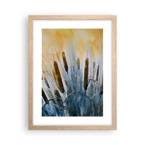 Poster în ramă de stejar deschis - Răcoarea apei, căldura soarelui - 30x40 cm
