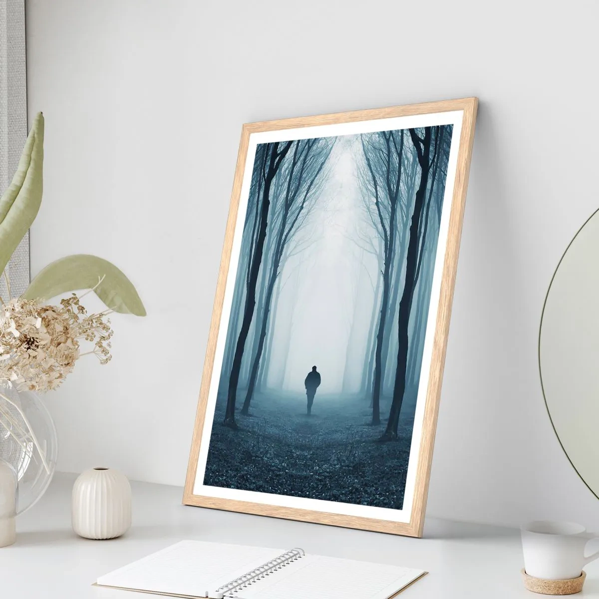 Poster în ramă de stejar deschis - Și totul este simplu și clar - 50x70 cm