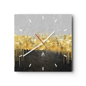 Ceas de perete - Ceas pe sticlă - Înăuntru și în sus - 40x40 cm