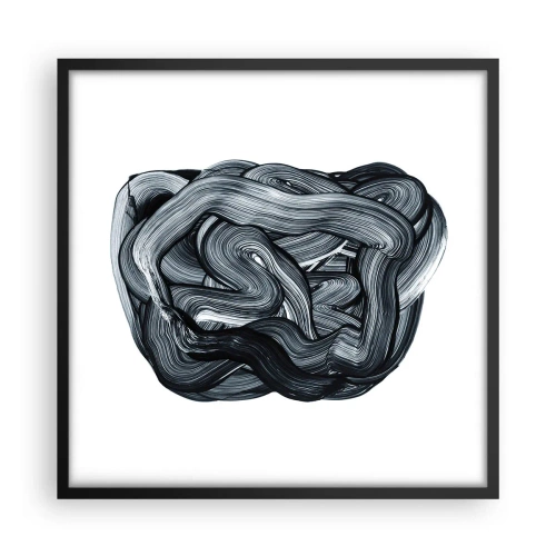 Poster în ramă neagră - Nu este atât de simplu - 50x50 cm