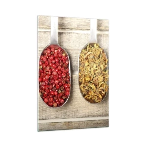 Tablou pe sticlă - Magia bucătăriei - 80x120 cm