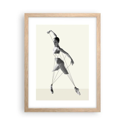 Poster în ramă de stejar deschis - Într-un teatru de lumină - 30x40 cm