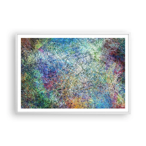 Poster în ramă albă - Nu este atât de simplu - 100x70 cm