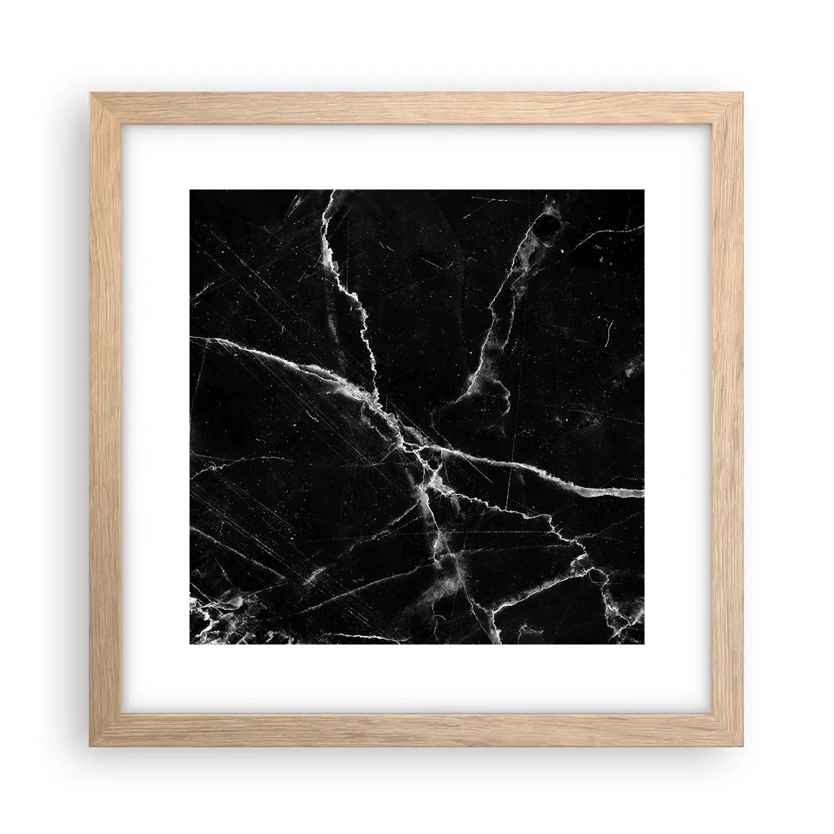 Poster în ramă de stejar deschis - Viața secretă a unei pietre - 30x30 cm