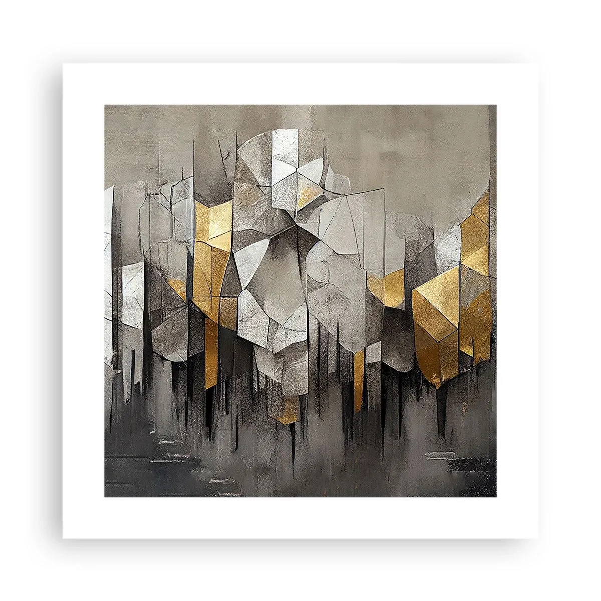 Poster - Compoziție de gheață și lumină - 40x40 cm