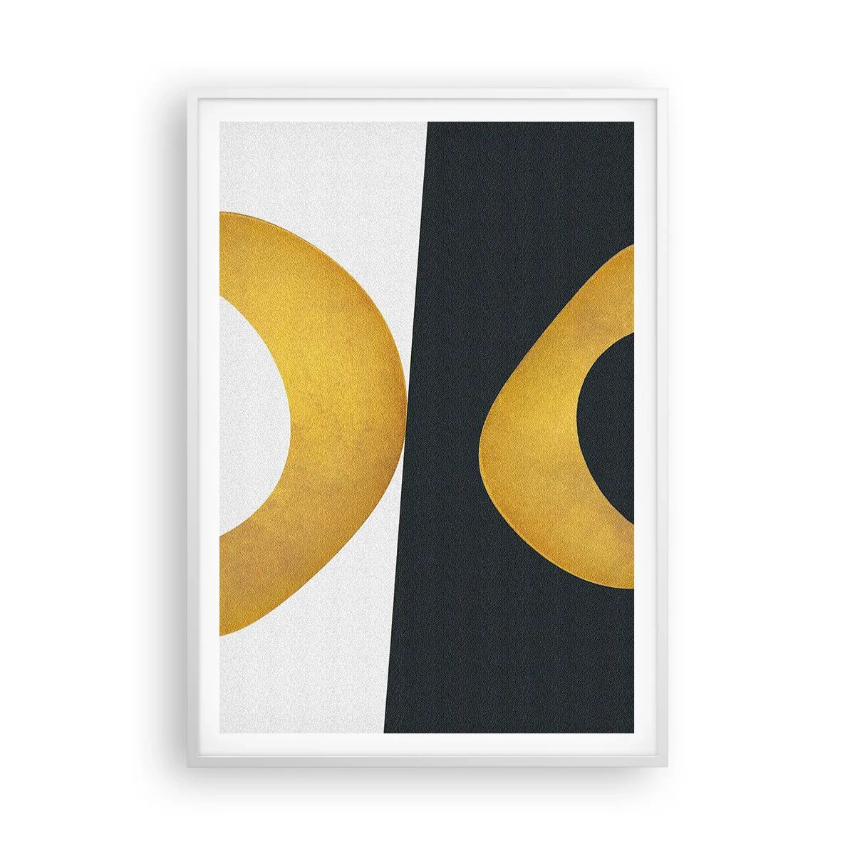 Poster în ramă albă - În primul rând: aurul - 70x100 cm