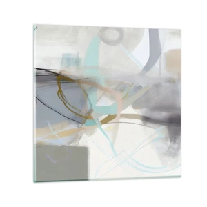 Tablou pe sticlă - Abstracție cețoasă - 40x40 cm