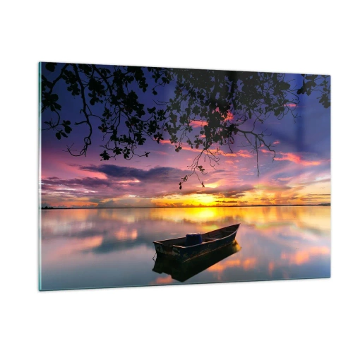 Tablou pe sticlă - "Pari să plutești în mijlocul cerului...” - 120x80 cm