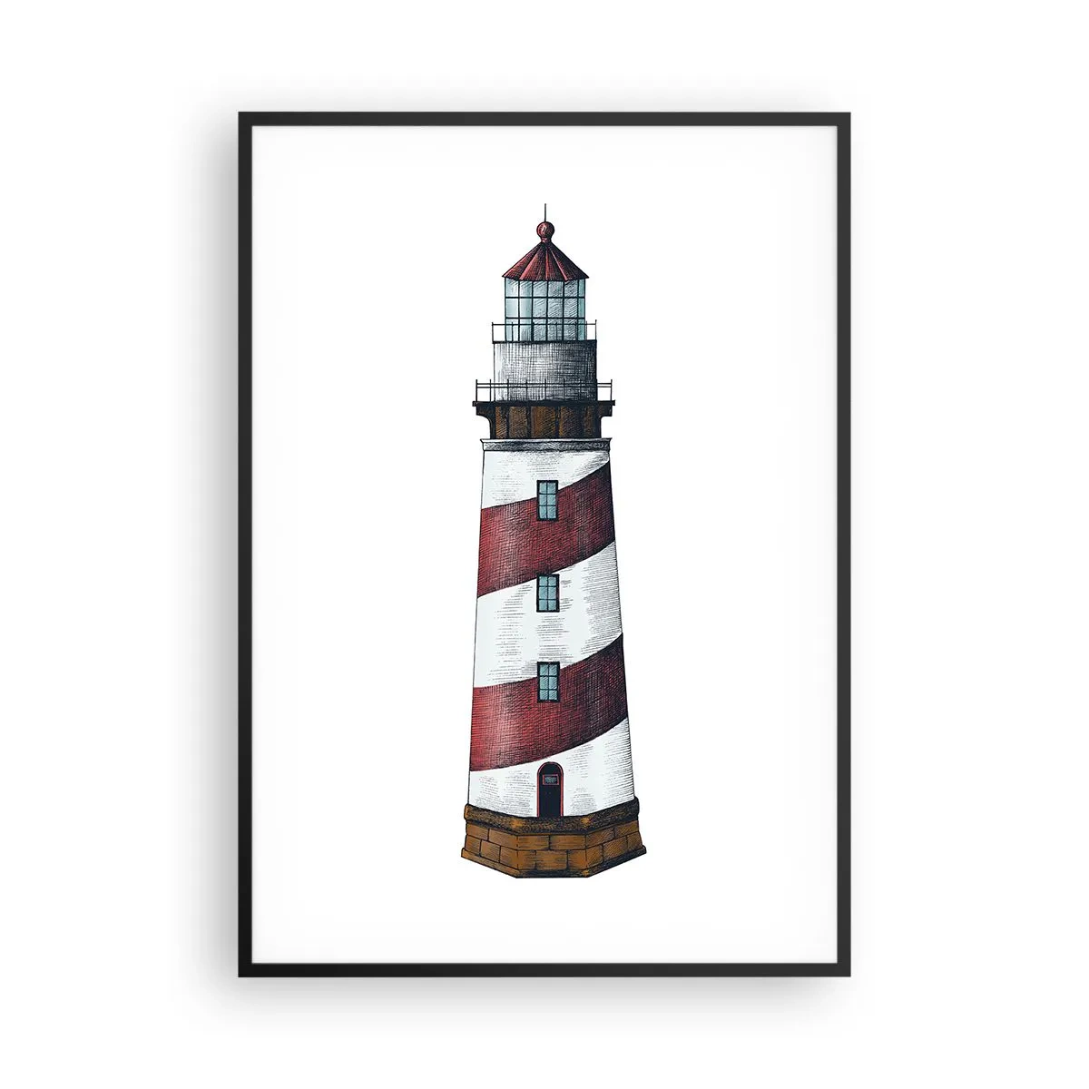 Poster în ramă neagră - Întotdeauna de veghe - 70x100 cm