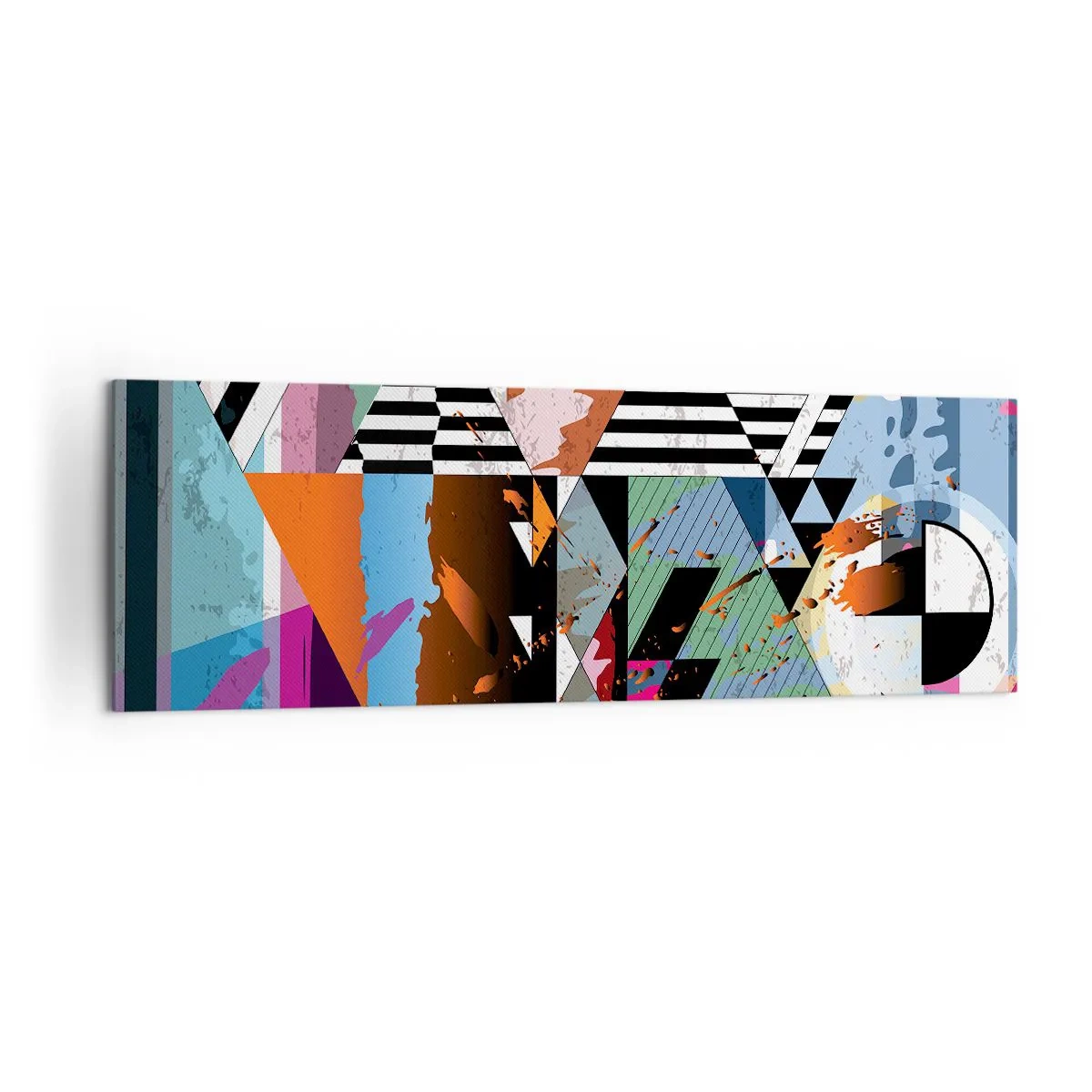 Tablou pe pânză - Geometric și organic - 160x50 cm