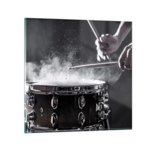 Tablou pe sticlă - Pulsul muzicii - 40x40 cm