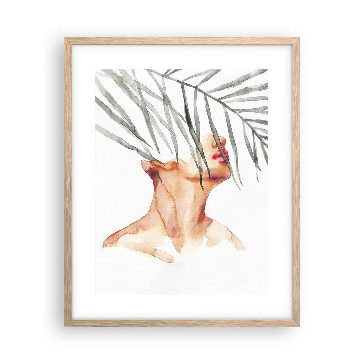 Poster în ramă de stejar deschis - Simțiți pulsul tropicelor - 40x50 cm