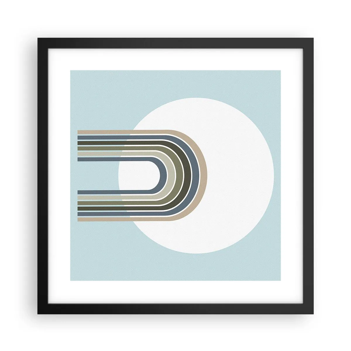 Poster în ramă neagră - Atracție irezistibilă - 40x40 cm