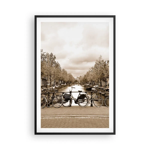 Poster în ramă neagră - Atmosfera olandeză - 61x91 cm
