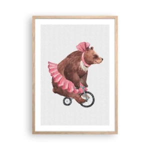 Poster în ramă de stejar deschis - Ce circ! - 50x70 cm