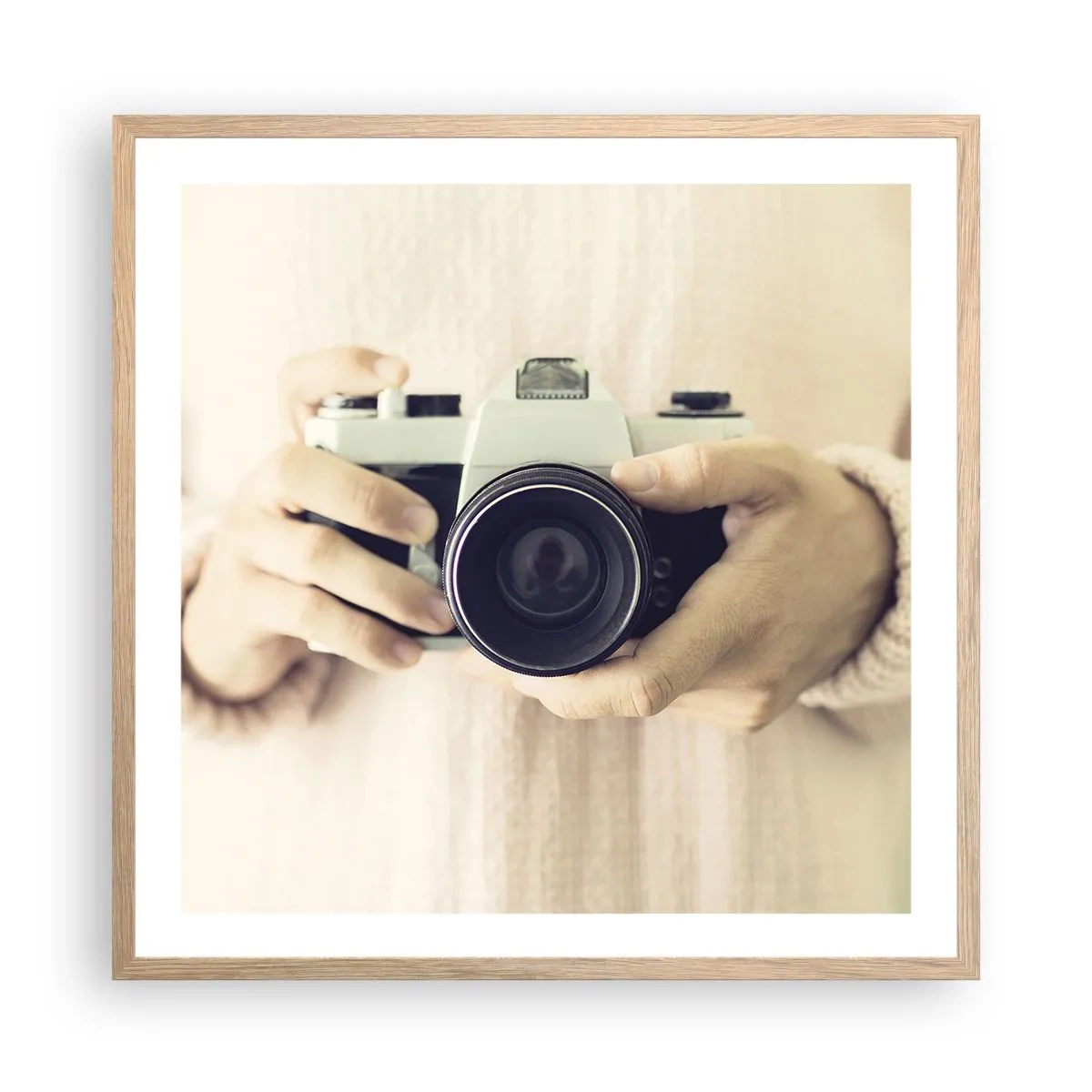 Poster în ramă de stejar deschis - Pentru a vedea mai multe... - 60x60 cm