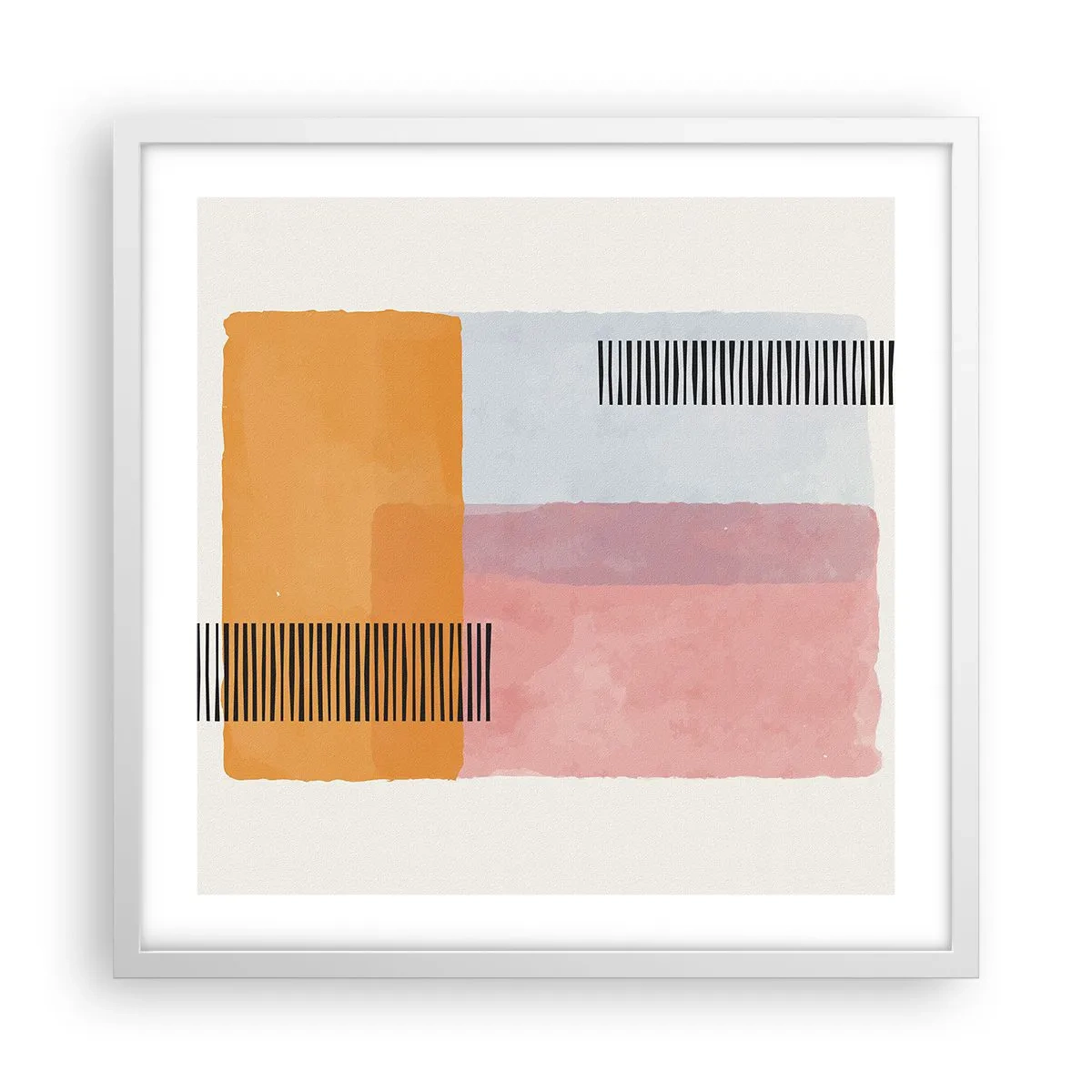 Poster în ramă albă - Din colț în colț - 50x50 cm