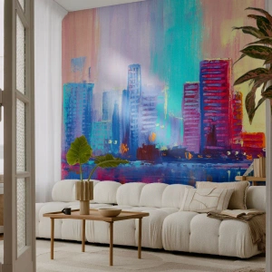 Tapet Premium Sand - Scăldate în culoare - Oraș, Arhitectură, Bucată - 100x70 cm