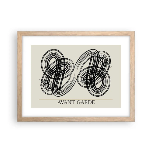 Poster în ramă de stejar deschis - A apărut spontan - 40x30 cm