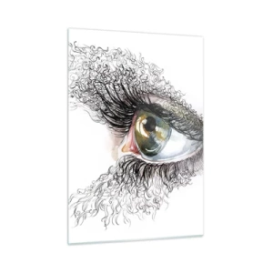 Tablou pe sticlă - Privește direct în suflet - 50x70 cm