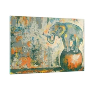 Tablou pe sticlă - Trăiască circul! - 120x80 cm