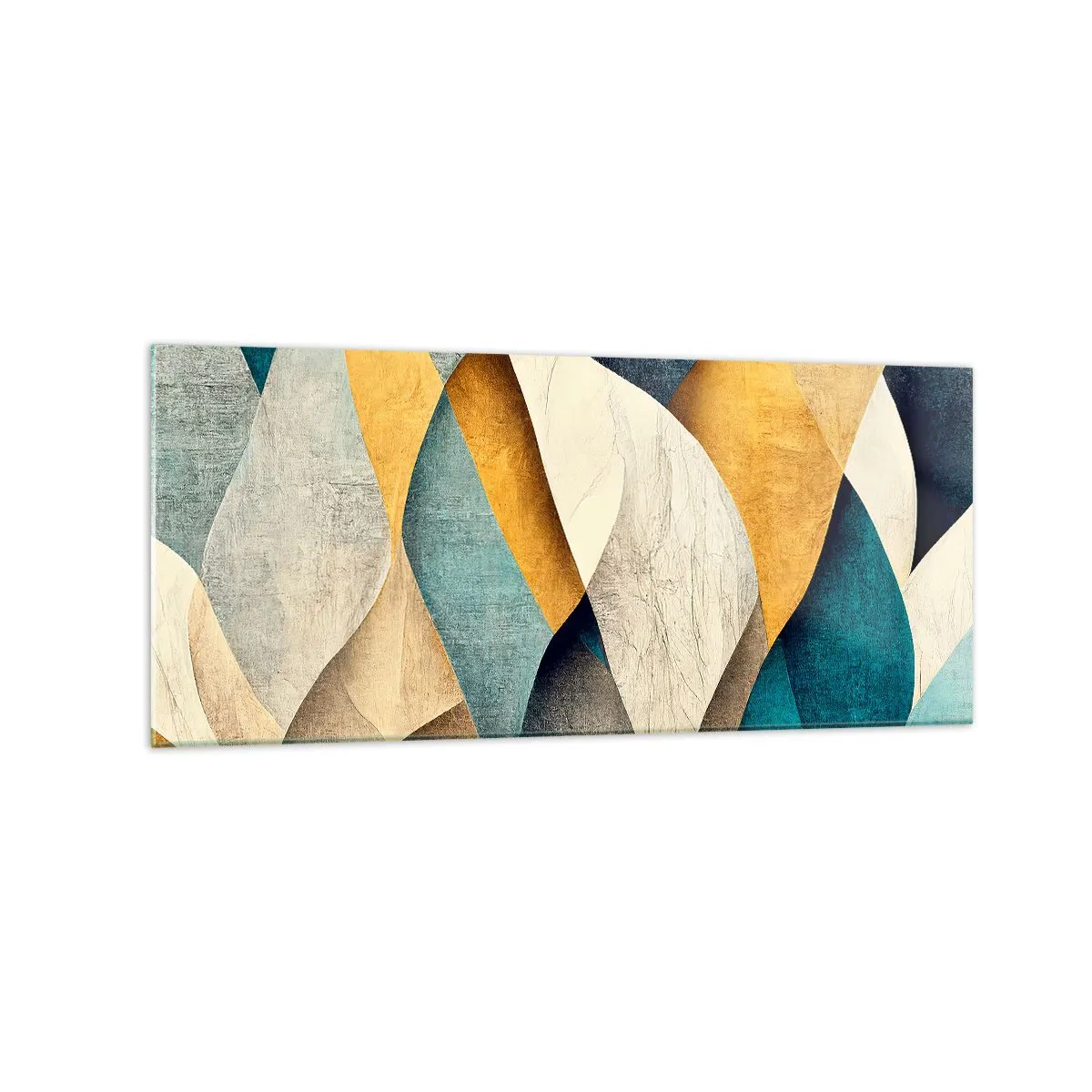 Tablou pe sticlă - Ritm și ondulare - 120x50 cm