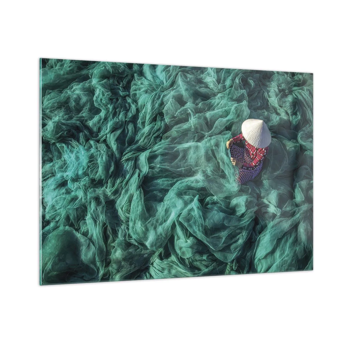 Tablou pe sticlă - Într-o mare de rețea - 100x70 cm