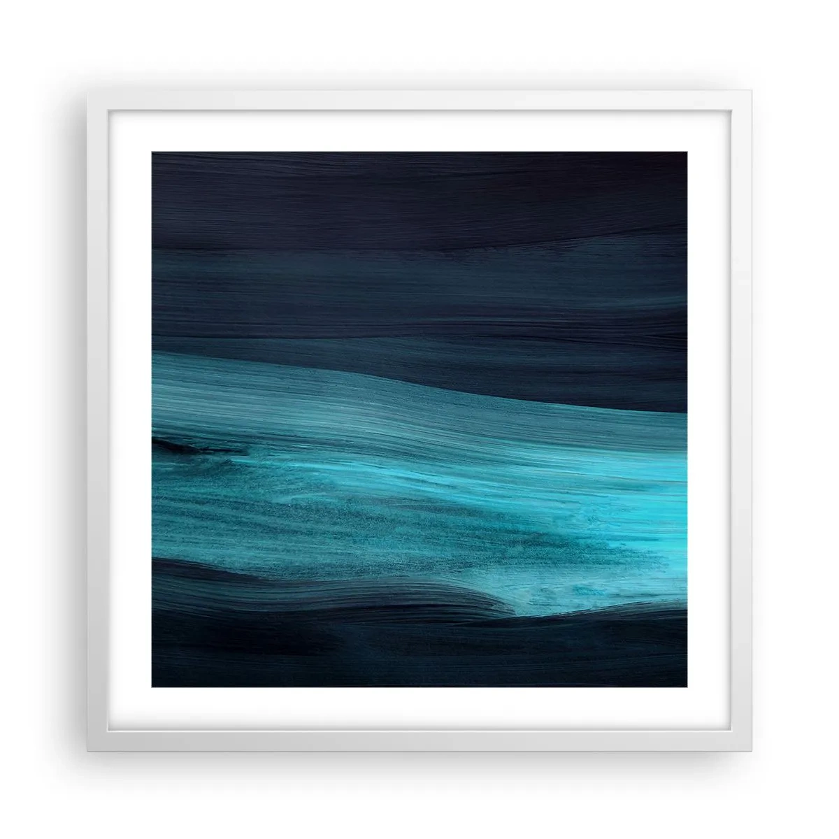 Poster în ramă albă - Du-te cu fluxul - 50x50 cm